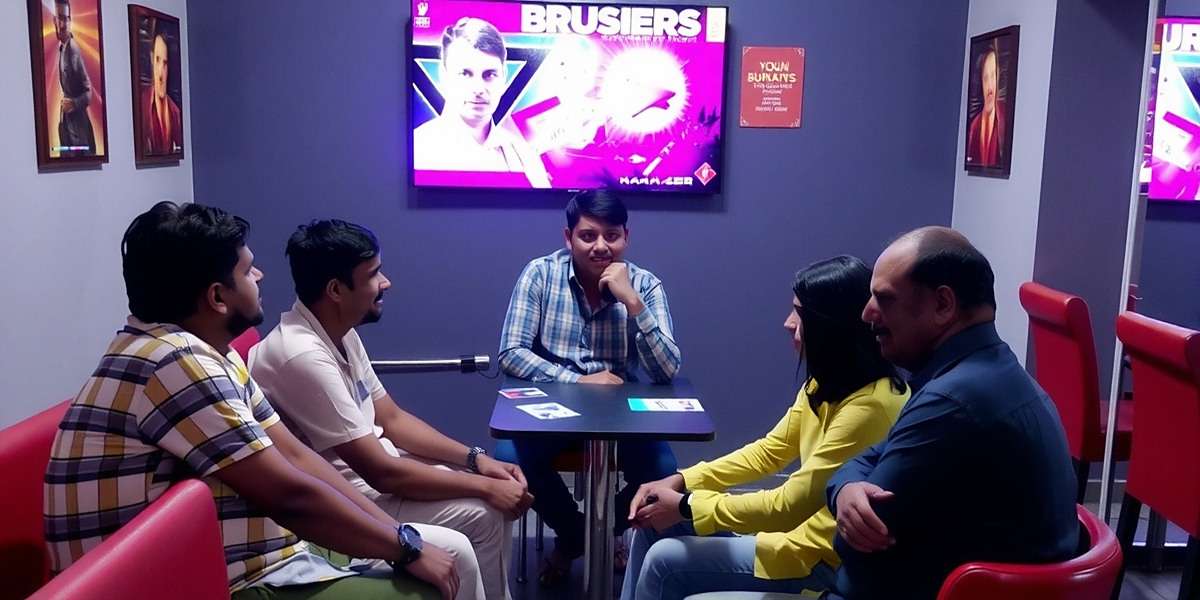 Blitz Bruisers Players in India Indian players enjoying Blitz Bruisers at a local gaming café
